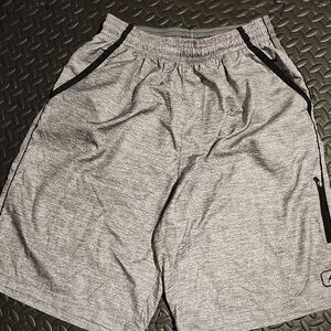 AND1 Gray Basketball Shorts with Black Accents Size L